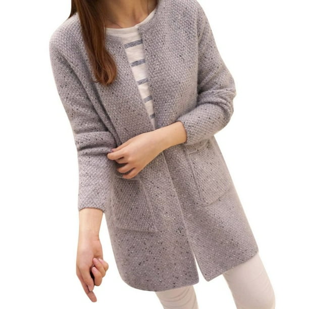 Cardigan Coat,Women Long Sleeve Knitwear Open Front Casual Outerwear Cardigan Coat,Women Long Sleeve Knitwear Open Front Casual Outerwear